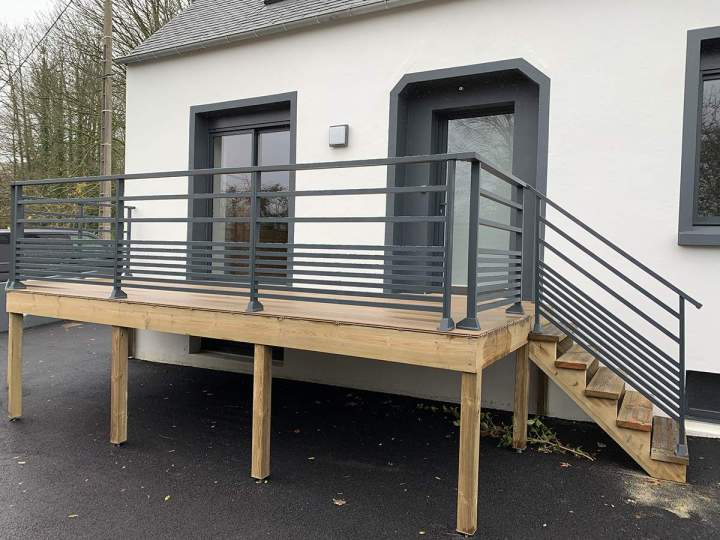 Pose de terrasse en bois Landerneau